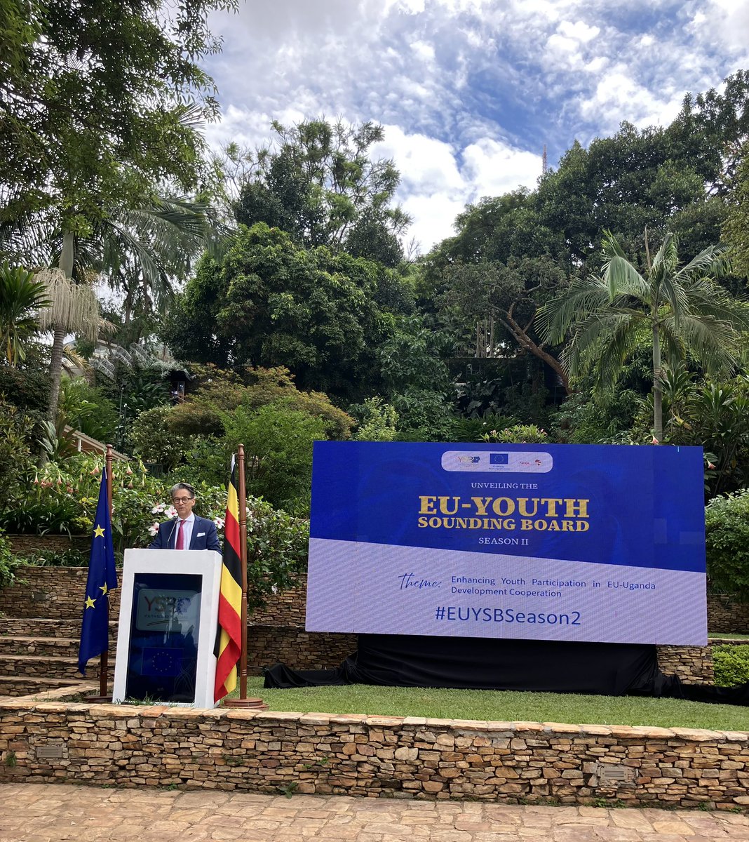 Adam Kahsai-Rudebeck (@kahsairudebeck) on Twitter photo Happy to participate at the launch of the EU-Youth Sounding Board - Season II #EUYSBSeason2. Important remarks by the outgoing and incoming chairpersons <a href="/HowardMwesigwa/">Howard Mwesigwa</a> & @JembaMicheal on youth agency and participation in shaping the future of Uganda. #TeamEurope <a href="/EUinUG/">EU in Uganda</a> Happy to participate at the launch of the EU-Youth Sounding Board - Season II #EUYSBSeason2. Important remarks by the outgoing and incoming chairpersons <a href="/HowardMwesigwa/">Howard Mwesigwa</a> & @JembaMicheal on youth agency and participation in shaping the future of Uganda. #TeamEurope <a href="/EUinUG/">EU in Uganda</a>