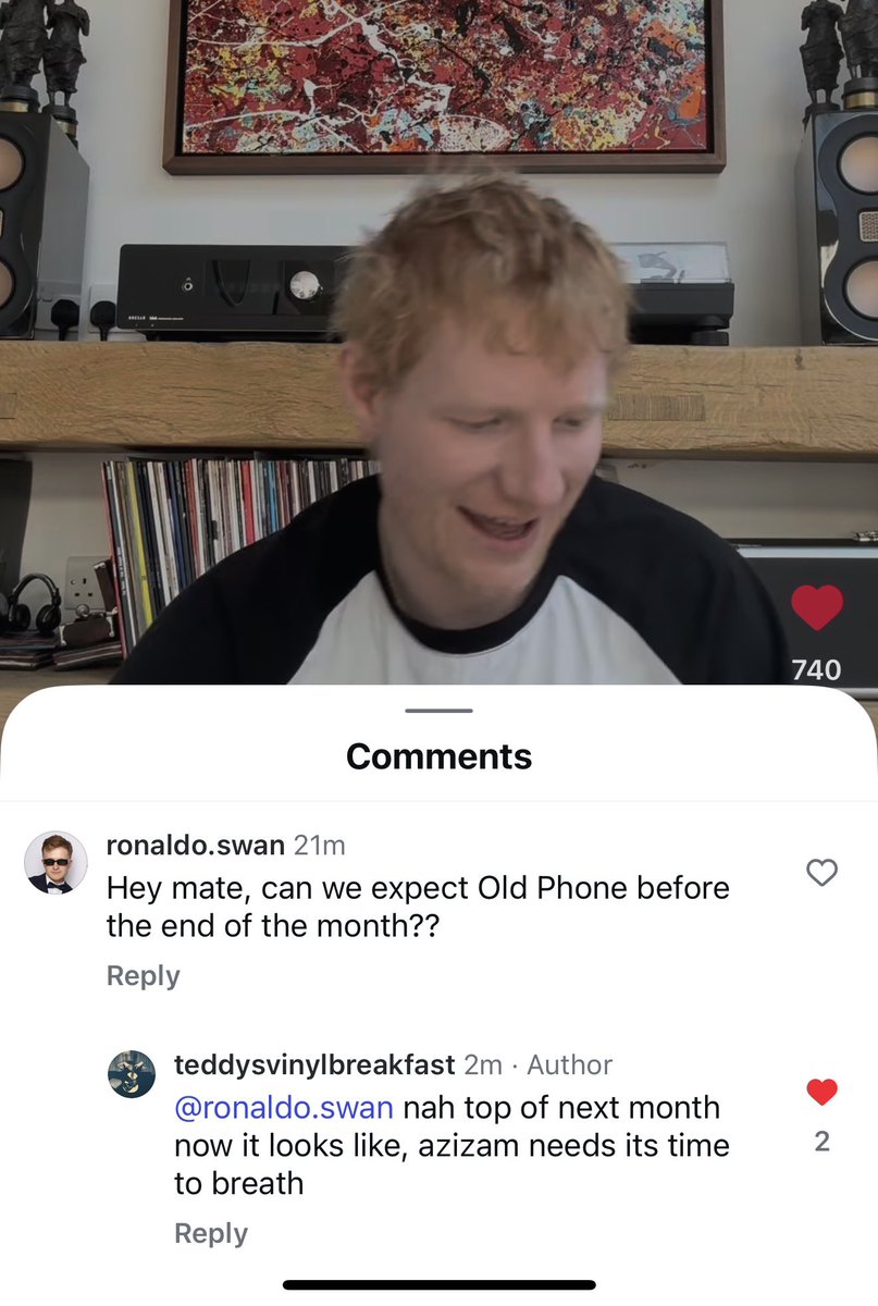 RonaldoSwan's tweet image. Mr Sheeran continuing to reveal his single release dates by replying to me