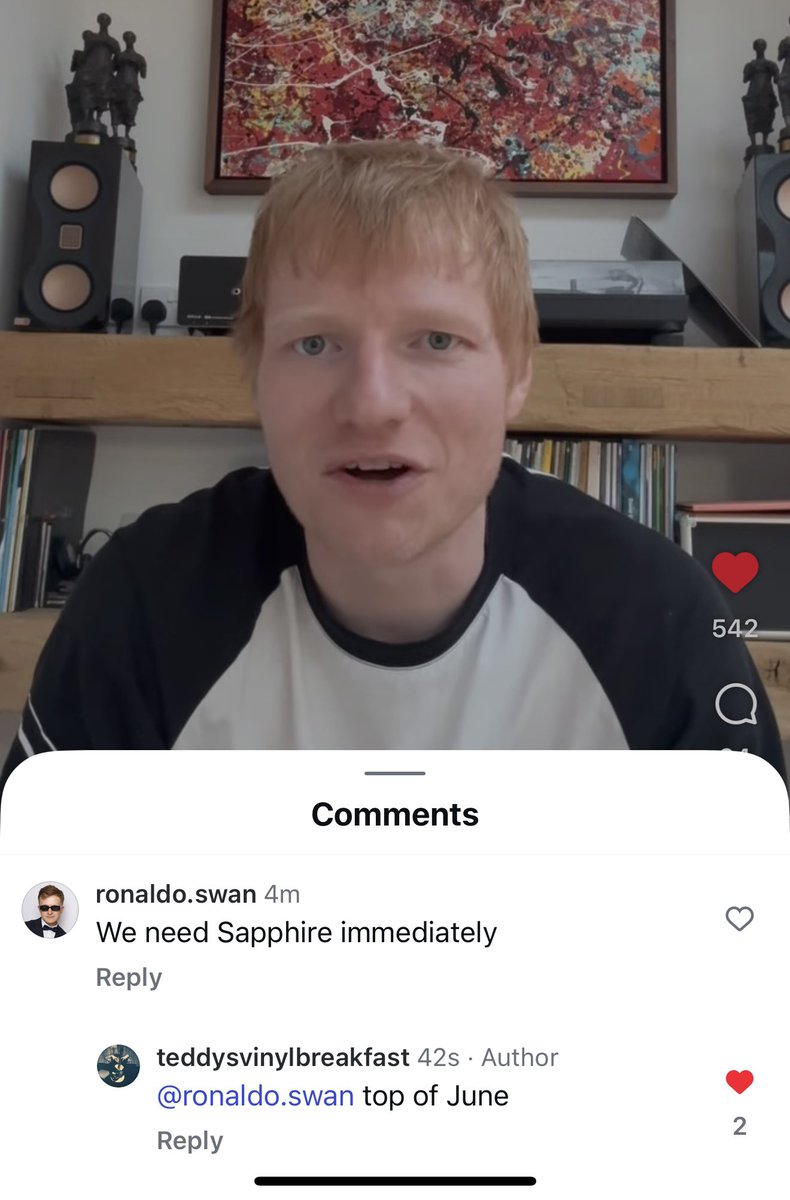 RonaldoSwan's tweet image. Mr Sheeran continuing to reveal his single release dates by replying to me