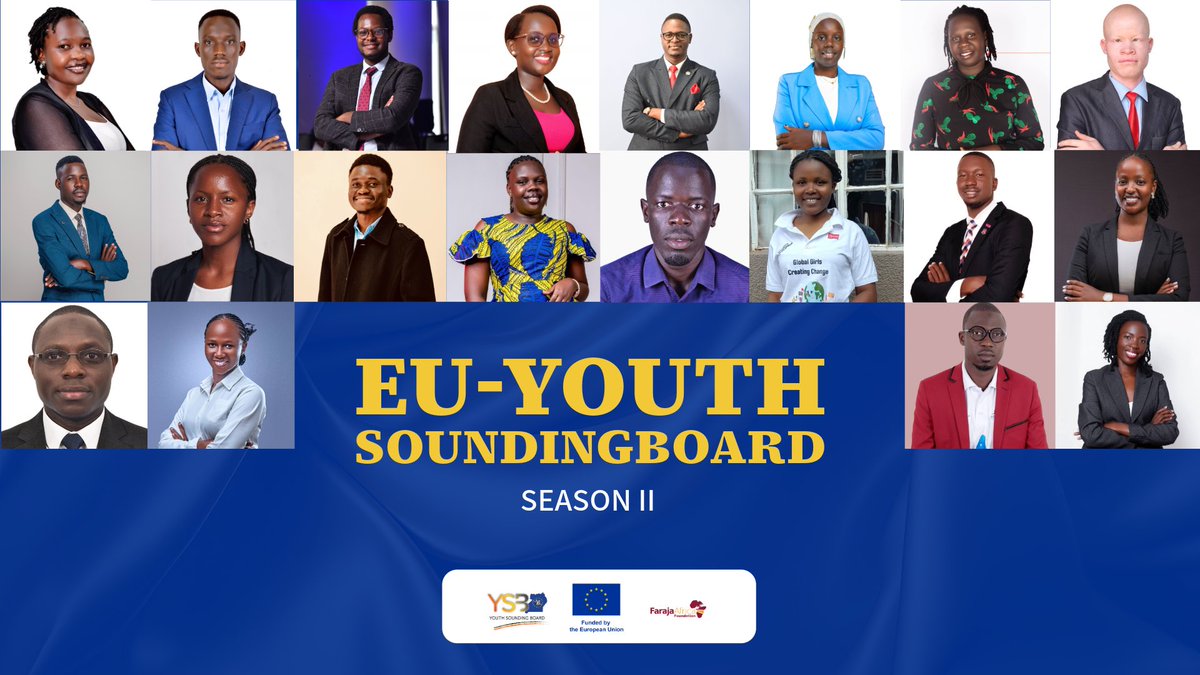 Faraja Africa Foundation (@farajaafricafdn) on Twitter photo We are thrilled to be unveiling the EU-Youth Sounding Board Season Two for Uganda🥳
<a href="/EU_YSBUg/">EU Youth Sounding Board in Uganda 🇪🇺🇺🇬</a> aims to ensure that EU Development Cooperation is more inclusive, relevant and Participatory for the young people of Uganda
Livestream Now: youtube.com/live/4jzP7NRix… We are thrilled to be unveiling the EU-Youth Sounding Board Season Two for Uganda🥳
<a href="/EU_YSBUg/">EU Youth Sounding Board in Uganda 🇪🇺🇺🇬</a> aims to ensure that EU Development Cooperation is more inclusive, relevant and Participatory for the young people of Uganda
Livestream Now: youtube.com/live/4jzP7NRix…