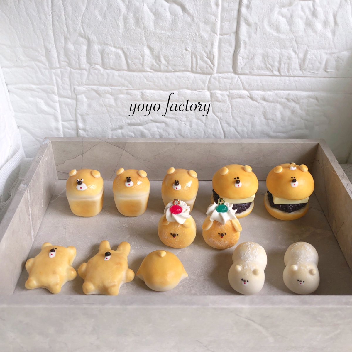 yoyo_factory_5's tweet image. 可愛いパン達大集合🥐🍞🥖🥯🥪

#minne 
#パン
#bread 
#ハンドメイド