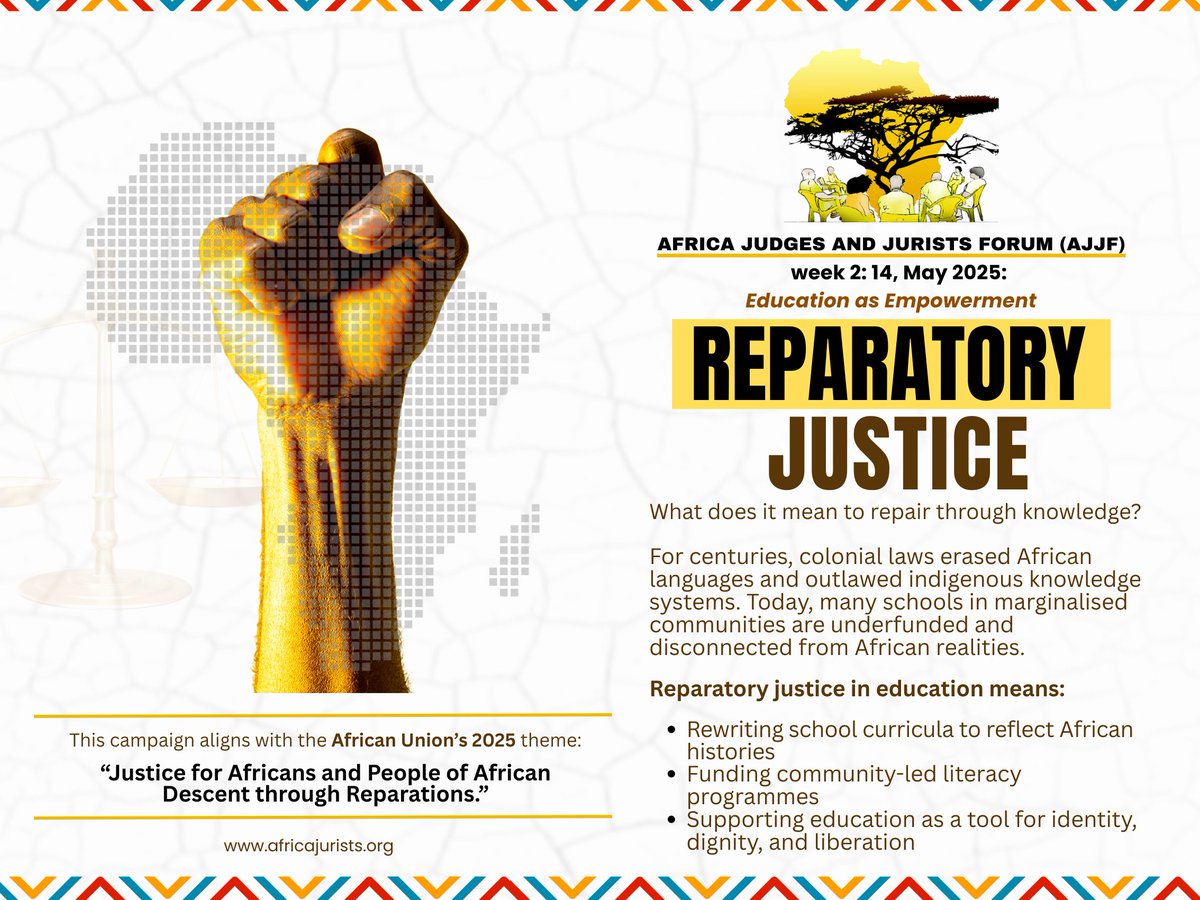 Reparatory justice starts in the classroom.
Let’s decolonise education, empower communities, and restore knowledge.
#EducationJustice #ReparationsNow #AfricaLearns #DecoloniseEducation