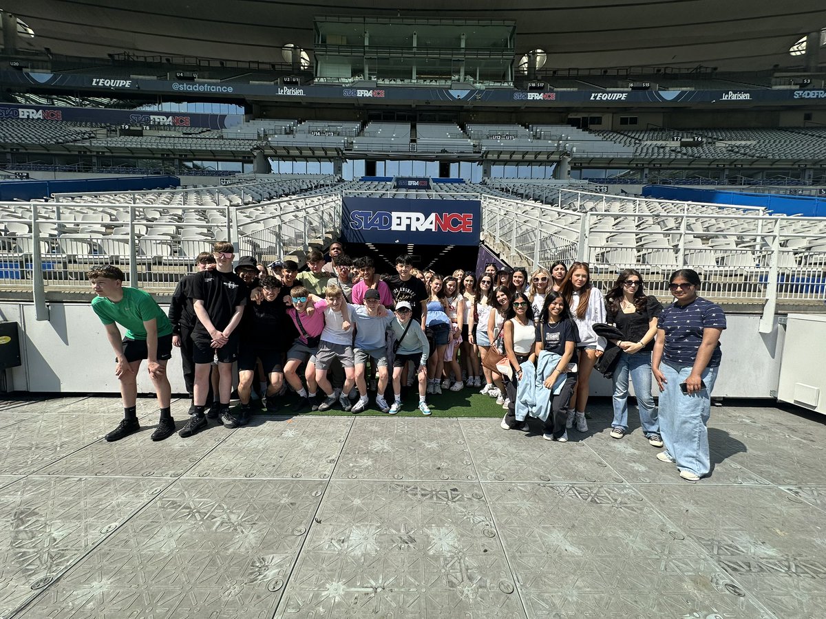 St Ninian's Business Education (@snhsbused) on Twitter photo A brilliant day at the Stade de France! Behind the scenes of this iconic stadium - from the changing rooms to the pitch. There may have even been a few cheeky pitch invaders along the way! A memorable experience full of inspiration and excitement! <a href="/stninianshigh/">Saint Ninian's</a>
<a href="/StadeFrance/">Stade de France</a> A brilliant day at the Stade de France! Behind the scenes of this iconic stadium - from the changing rooms to the pitch. There may have even been a few cheeky pitch invaders along the way! A memorable experience full of inspiration and excitement! <a href="/stninianshigh/">Saint Ninian's</a>
<a href="/StadeFrance/">Stade de France</a>