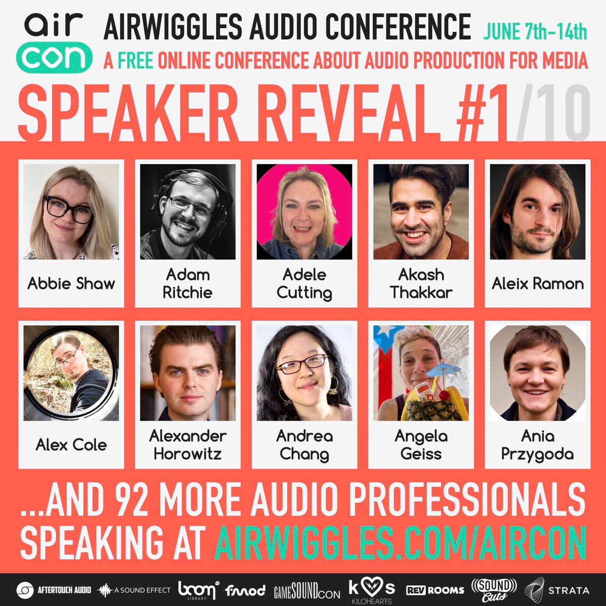 nomad_composer's tweet image. I&apos;ll be a speaker at the Aircon conference! My talk: Pricing Game Audio.

This is THE online conference about video game audio ✨ 

Look at these lovely people. They&apos;re all awesome. I&apos;m humbled.

#AirCon25