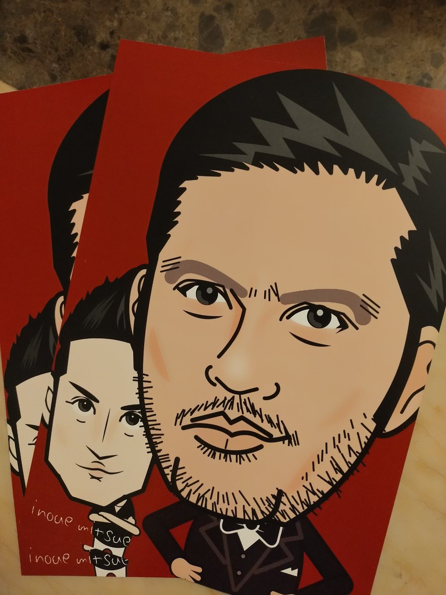 5/30〜6/1個展用の似顔絵が印刷屋さんから続々あがってきた❣️ a4の