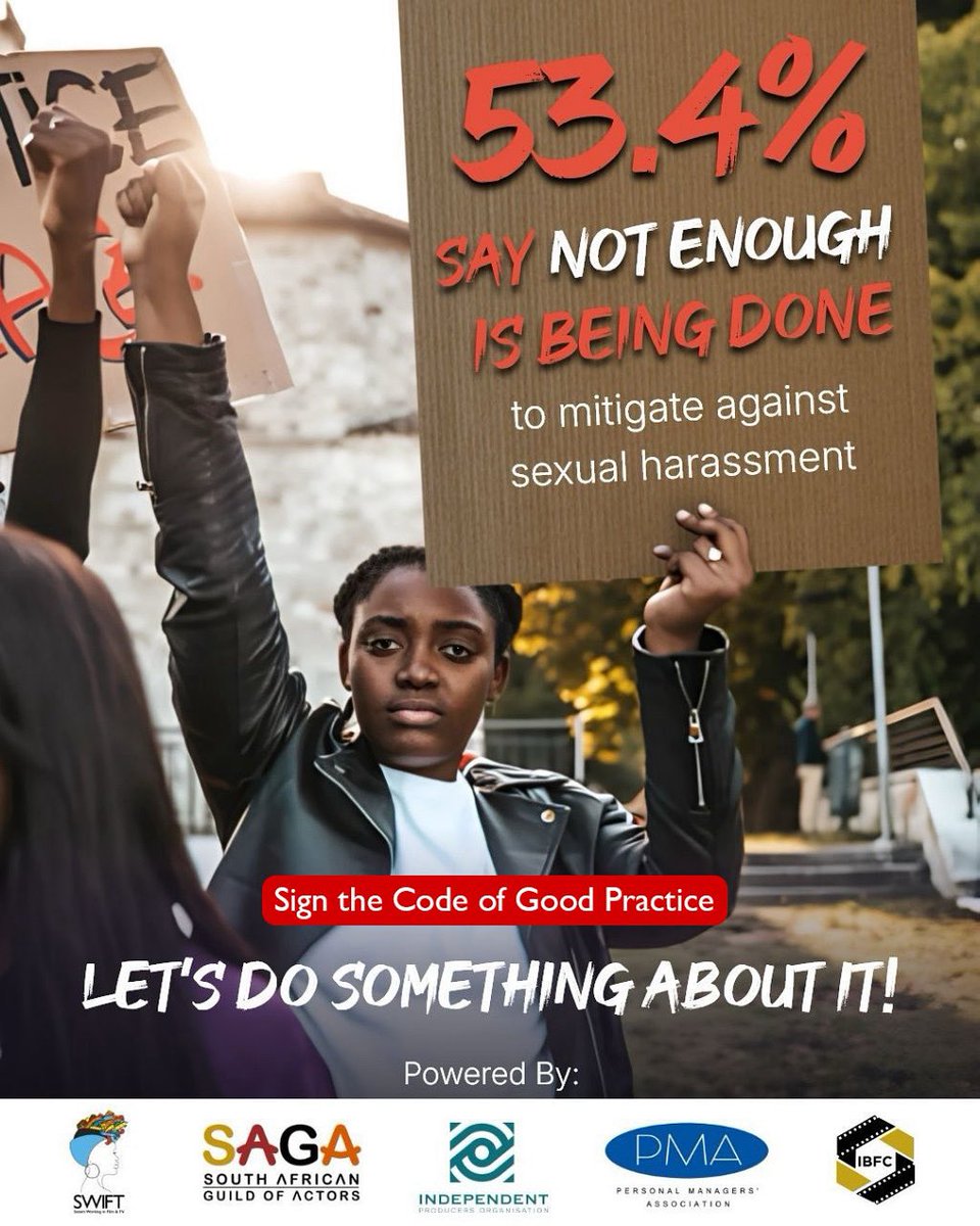 [Sexual Harassment Report: 2017 to 2024] Did you know? 53.4% say not enough is being done to mitigate sexual harassment. Let’s do something about it.

Sign the Code of Good Practice and make sure its attached to all your contracts. Download here: lnkd.in/dK5ndr5q

#gbv