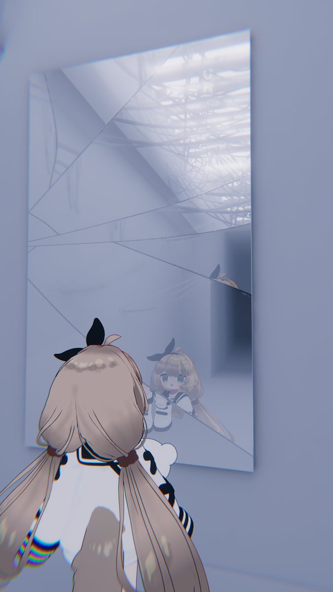 tetra_moon's tweet image. Derealiy
作者様:knfoxl
URL:vrchat.com/home/launch?wo…
白い部屋を進んでいくストーリー性がありそうなワールド
時々英語や日時が表示されるけど意味は良く分からない…
ホラー要素は無いので、リミナルスペース的な不思議空間を楽しめる
#VRChat_world紹介 #VRChatワールド紹介