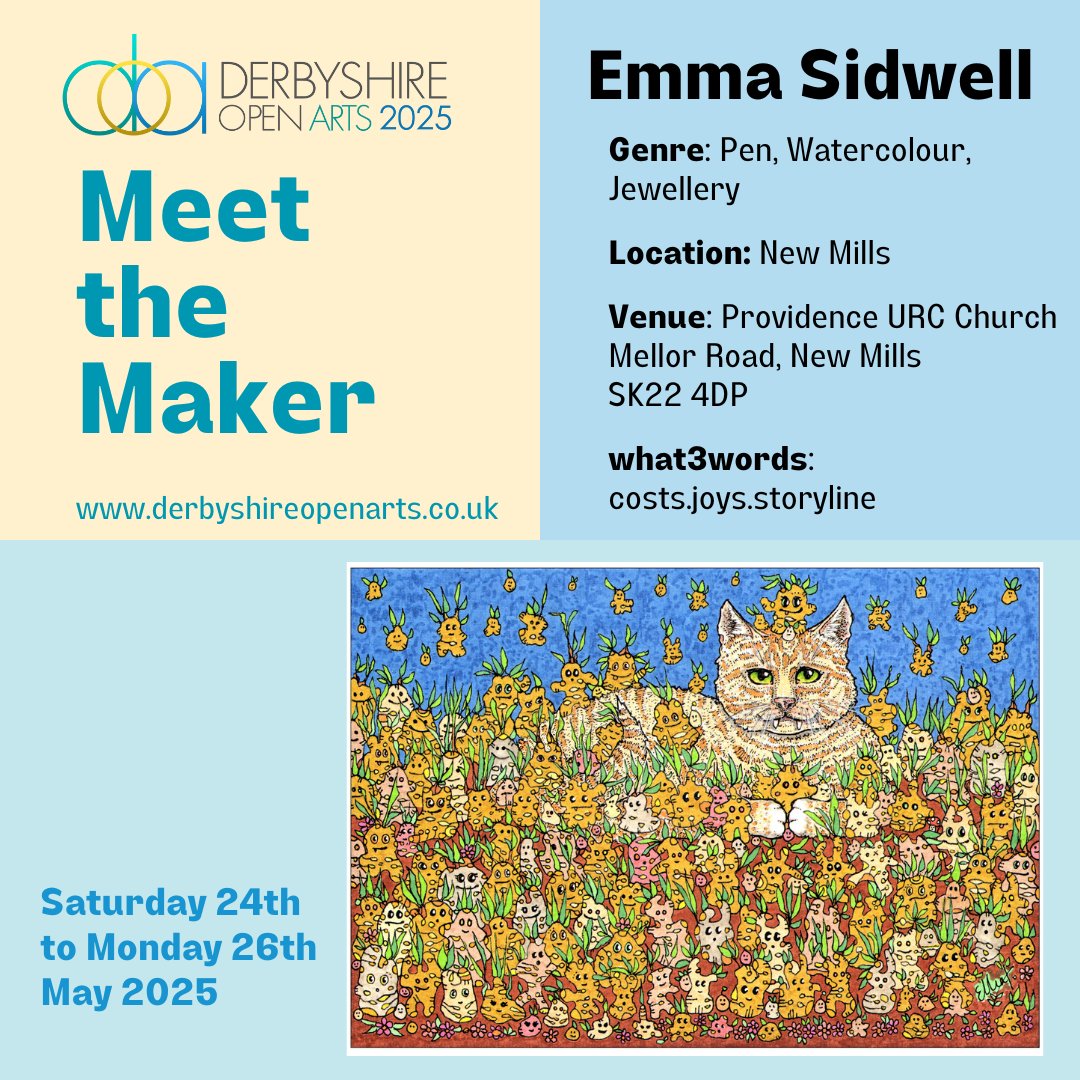 Meet the Maker: Emma Sidwell
“Emma works from her imagination in highly detailed pen and watercolour, creating artworks around creatures, characters, worlds and constructs. Her resin jewellery is just as intricately constructed and unique.”
Sunday opening 12.00-4.00