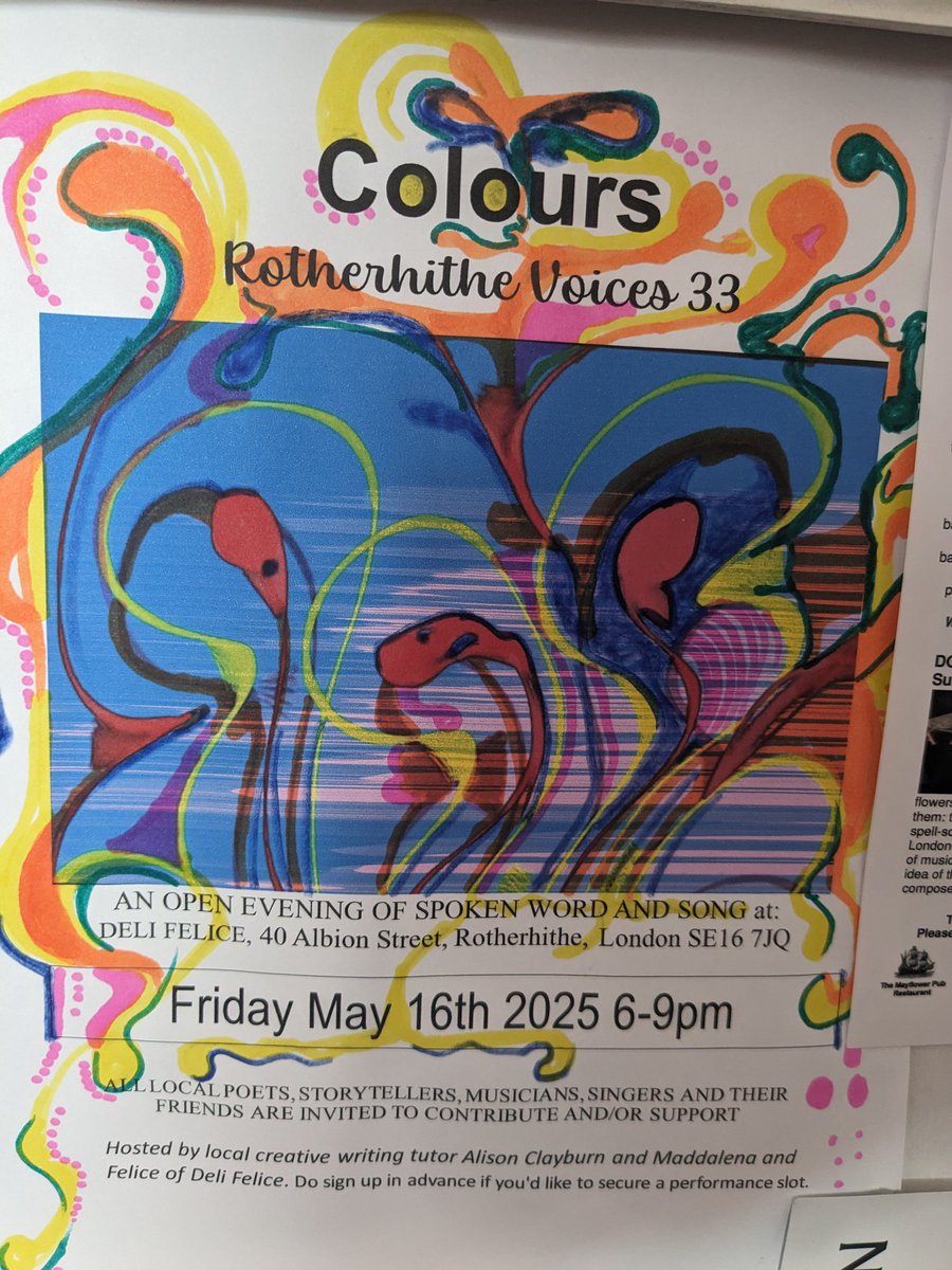 Cafe Deli Felice (@cafedelifelice) on Twitter photo We will be having fun again <a href="/delifelicealbi1/">delifelice@albion</a> #Rotherhithe voice 33 #Theme colours #Open mic #Poetry #Story telling #Music #All welcome #Sign up for a slot We will be having fun again <a href="/delifelicealbi1/">delifelice@albion</a> #Rotherhithe voice 33 #Theme colours #Open mic #Poetry #Story telling #Music #All welcome #Sign up for a slot