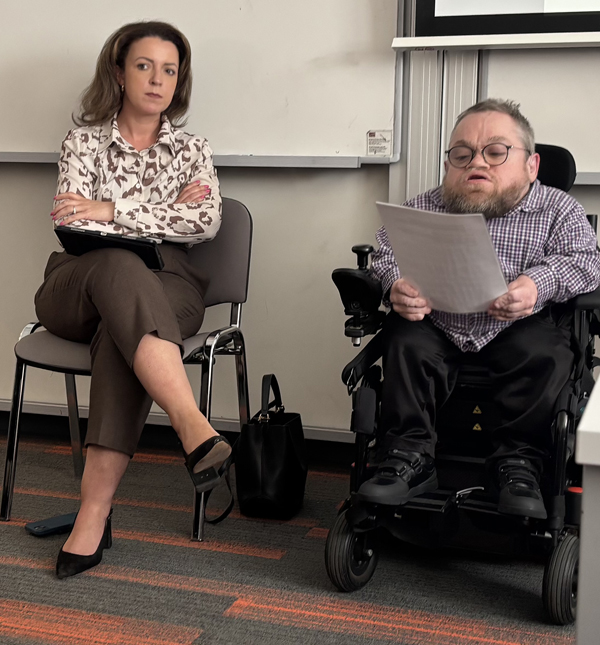 VIEWdigital's tweet image. Exclusive: Report into the severe lack of wheelchair accessible taxis in Northern Ireland is launched at @QUBelfast. Big thanks to Minister for Infrastructure @LizKimminsSF for attending the event and @ProfJohnBarry for all his help – viewdigital.org/report-into-th…