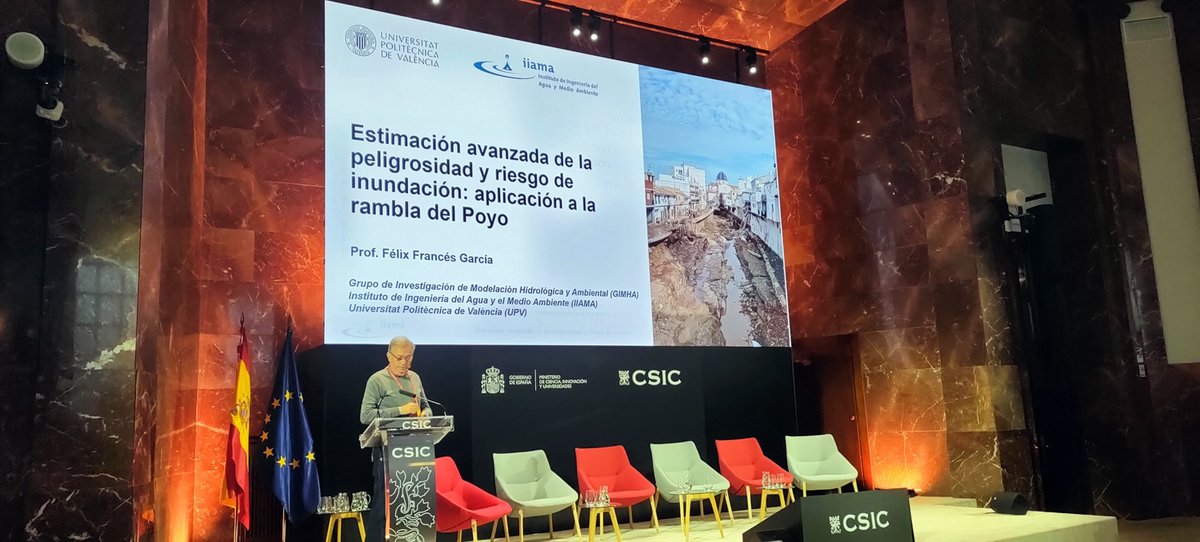 Instituto de Ingeniería del Agua y Medio Ambiente (@iiama_upv) on Twitter photo 🌍 Ayer, Félix Francés presentó en el workshop de <a href="/GeocienciasCSIC/">GeocienciasHubCSIC</a> un estudio sobre cómo mejorar gestión de #inundaciones extremas en la rambla del Poyo.
👨🏫 “No es solo cuánto llueve, sino cómo, dónde y sobre qué territorio”.
👉Más detalles aquí:
🔗 tinyurl.com/5ej6cmz7 🌍 Ayer, Félix Francés presentó en el workshop de <a href="/GeocienciasCSIC/">GeocienciasHubCSIC</a> un estudio sobre cómo mejorar gestión de #inundaciones extremas en la rambla del Poyo.
👨🏫 “No es solo cuánto llueve, sino cómo, dónde y sobre qué territorio”.
👉Más detalles aquí:
🔗 tinyurl.com/5ej6cmz7
