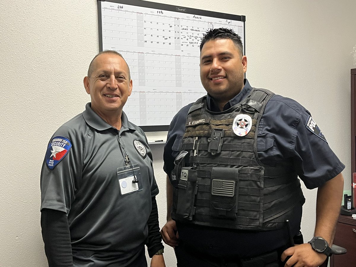 πΌπ£ππππ β. π½ππ π£ππ€, π. πΌπ. (@enflores_mpms) on Twitter photo Weβd like to wish a Happy Police Week to Officer Ramirez and Officer Esquivel. Thank you for your support in keeping our Bobcats safe each and every day! π©΅π§‘<a href="/Puentes_MS/">Greta June Brasgalla</a> <a href="/sduffy_sisd/">Sonia Duffy</a> <a href="/BLicerio_MPMS/">Bianca Licerio</a> <a href="/SOCORROISDPD1/">SOCORRO ISD POLICE DEPARTMENT</a> <a href="/SISD_Herrera/">Enrique Herrera</a> Weβd like to wish a Happy Police Week to Officer Ramirez and Officer Esquivel. Thank you for your support in keeping our Bobcats safe each and every day! π©΅π§‘<a href="/Puentes_MS/">Greta June Brasgalla</a> <a href="/sduffy_sisd/">Sonia Duffy</a> <a href="/BLicerio_MPMS/">Bianca Licerio</a> <a href="/SOCORROISDPD1/">SOCORRO ISD POLICE DEPARTMENT</a> <a href="/SISD_Herrera/">Enrique Herrera</a>