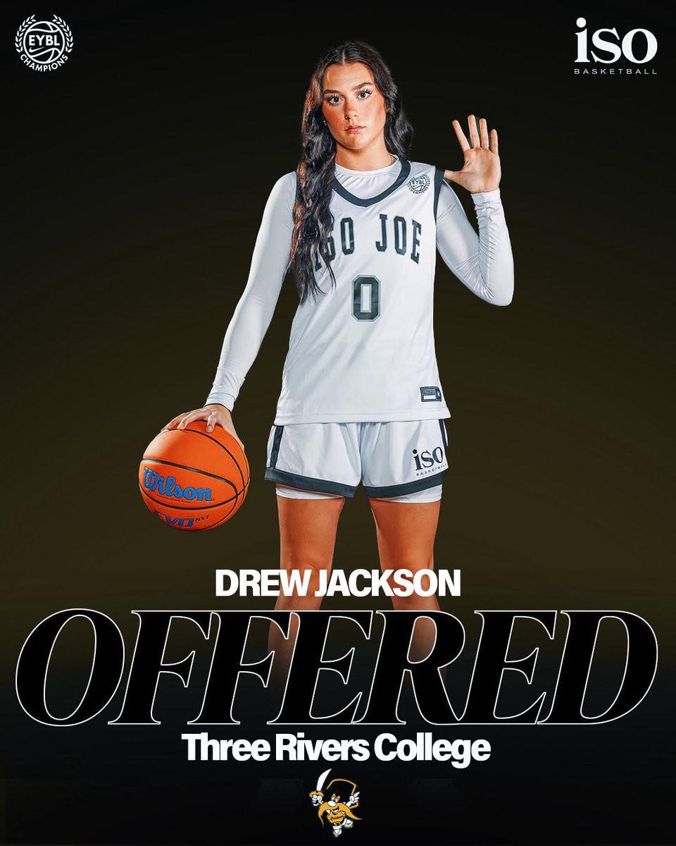 After a great conversation with <a href="/CoachAlexWiggs/">Alex Wiggs</a> I am blessed to receive an offer from Three Rivers College! <a href="/TeamIsoGirls/">Iso Basketball Club</a> <a href="/TheBrandonLove/">Brandon Love</a> <a href="/JaidTaylorLive/">HONCHO 🏁</a>