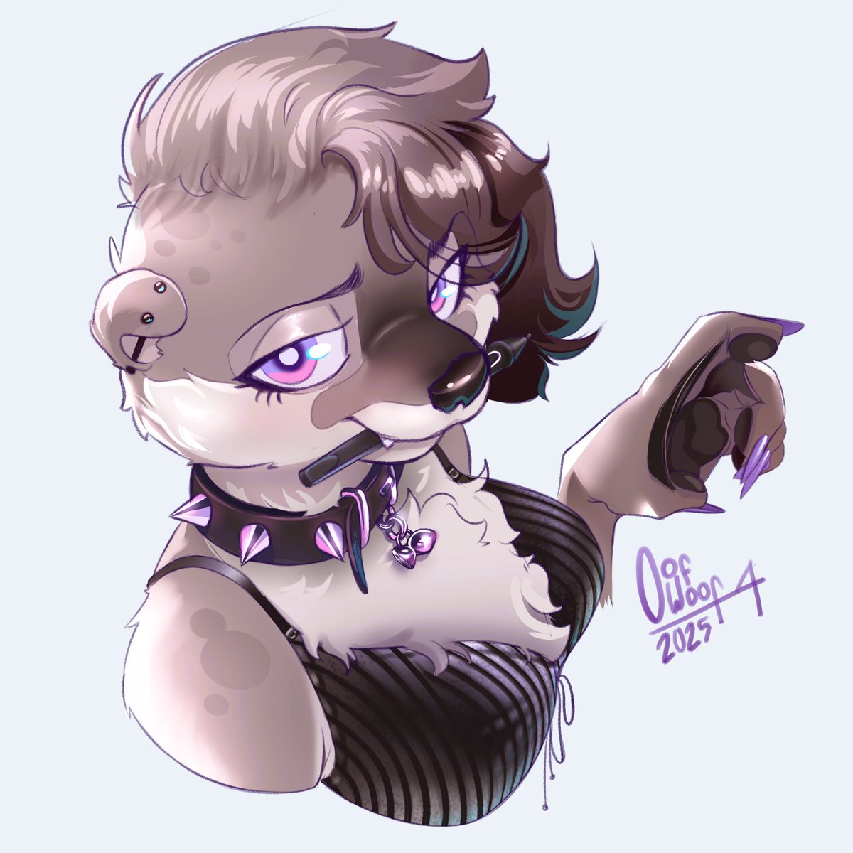 OofWoof4's tweet image. Gift for @Floofymaeve !!!
Go check out her art on bsky :&apos;)