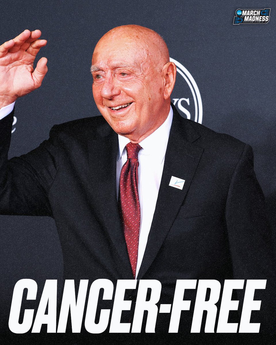 NCAA March Madness (@marchmadnessmbb) on Twitter photo The words we've all been waiting to hear: <a href="/DickieV/">Dick Vitale</a> is cancer-free โค๏ธ๐ The words we've all been waiting to hear: <a href="/DickieV/">Dick Vitale</a> is cancer-free โค๏ธ๐