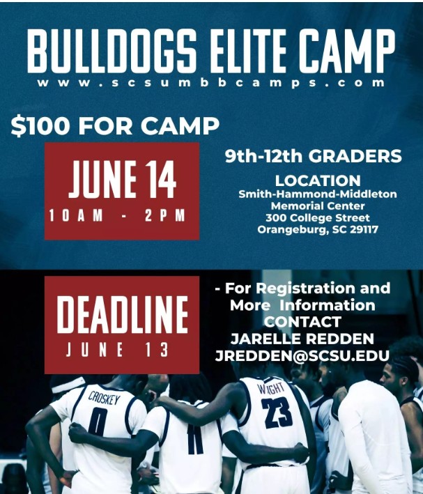 SC State Athletics (@scstateathletic) on Twitter photo For more information Click Link: South Carolina State University Men's Basketball | Orangeburg, SC (scsumbbcamps.com) <a href="/SCStateMBB/">SC State Mens Basketball</a>
#GoDogs| #Wearescstate| #FearTheBite For more information Click Link: South Carolina State University Men's Basketball | Orangeburg, SC (scsumbbcamps.com) <a href="/SCStateMBB/">SC State Mens Basketball</a>
#GoDogs| #Wearescstate| #FearTheBite
