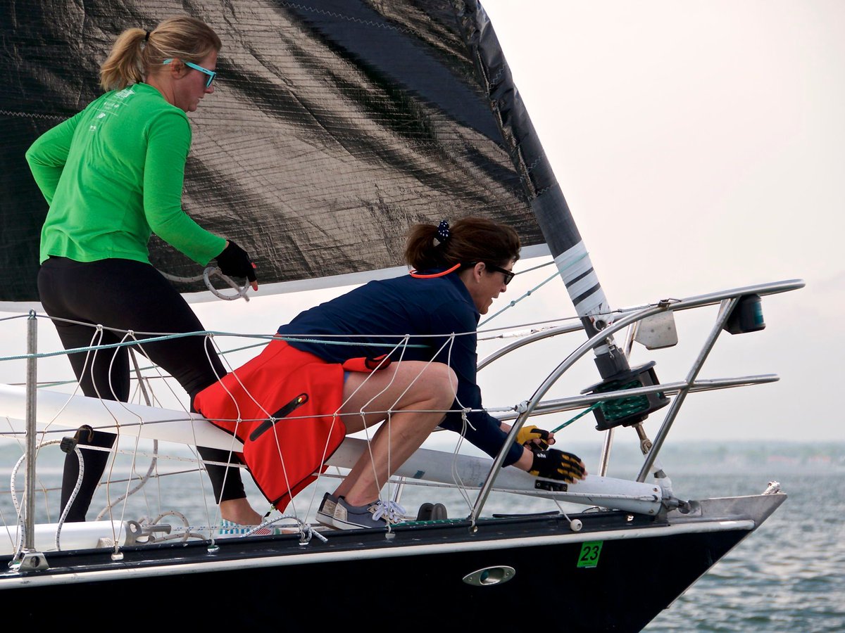 Racing around the Plum Island Course? GADZOOKS that SOUND'S GREAT!

⛵ Gadzooks ⚓ Geoffrey Beringer ▶️ C&amp;C 38 
⛵ Sound's Great ⚓ Barry Lenoble ▶️ Jeanneau 409 

Good luck to the both of you!

📷 Rick Bannerot of the Gadzooks crew working hard in the 2022 BI Race