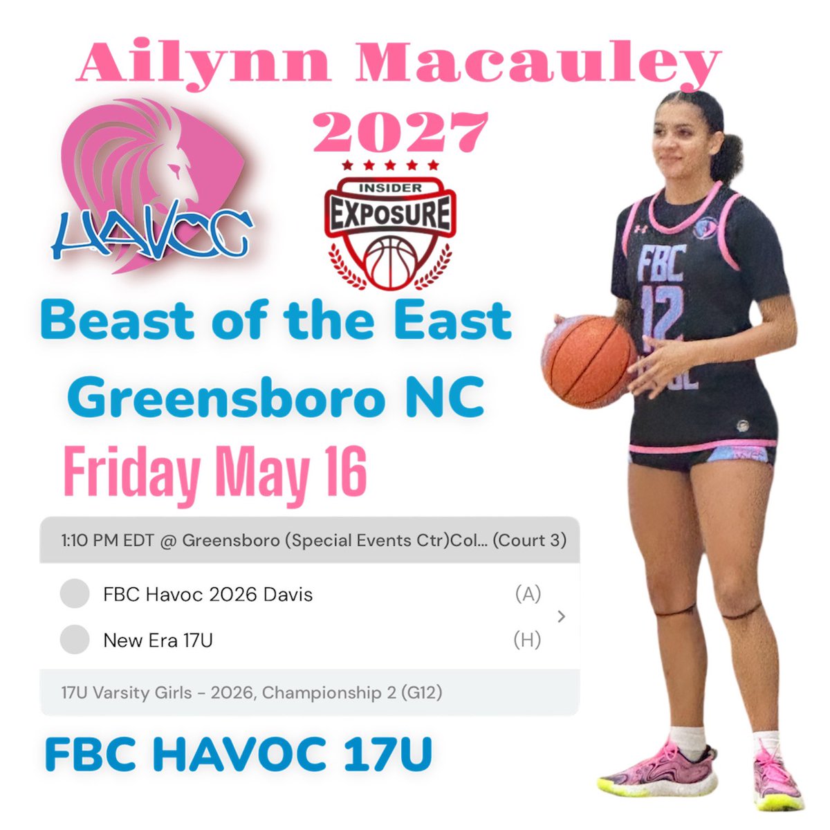 Ailynn Macauley (@aj_macauley2027) on Twitter photo Time to go to battle with my sisters
<a href="/FBCHAVOC/">FBC HAVOC</a> Coaches come and pull up. <a href="/PGHVirginia/">Prep Girls Hoops Virginia</a> <a href="/GirlsStaunton/">Staunton River Girls Basketball</a> <a href="/JonesKim51/">Kim Jones</a> Time to go to battle with my sisters
<a href="/FBCHAVOC/">FBC HAVOC</a> Coaches come and pull up. <a href="/PGHVirginia/">Prep Girls Hoops Virginia</a> <a href="/GirlsStaunton/">Staunton River Girls Basketball</a> <a href="/JonesKim51/">Kim Jones</a>