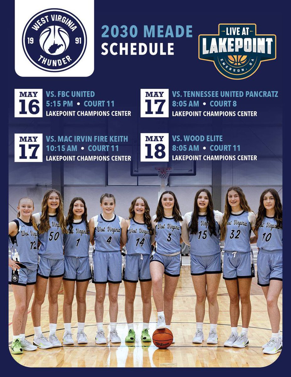 Juliana Ott (@julianaott32) on Twitter photo Looking forward to playing <a href="/SelectEventsBB/">Select Events Basketball</a> Live at Lekepoint this weekend. <a href="/WVThunderMeade/">West Virginia Thunder 2030 (Meade)</a> <a href="/WVaThunderRiego/">West Virginia Thunder Riego</a> <a href="/WVThunderUAA/">West Virginia Thunder UAA</a> Looking forward to playing <a href="/SelectEventsBB/">Select Events Basketball</a> Live at Lekepoint this weekend. <a href="/WVThunderMeade/">West Virginia Thunder 2030 (Meade)</a> <a href="/WVaThunderRiego/">West Virginia Thunder Riego</a> <a href="/WVThunderUAA/">West Virginia Thunder UAA</a>