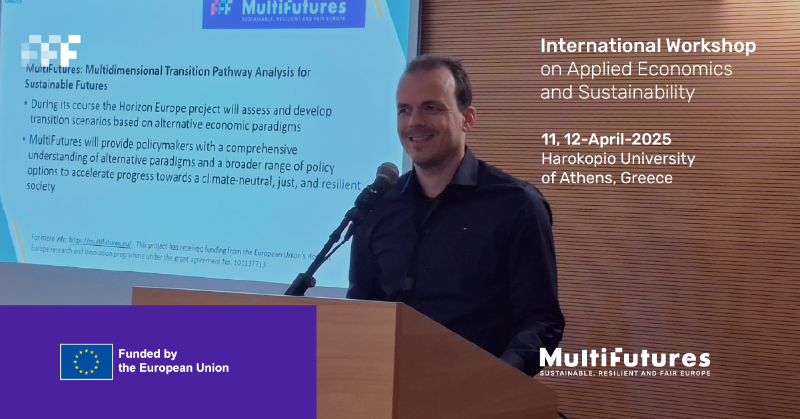 MultiFutures Project (@multifutureseu) on Twitter photo 📢 Highlight from April!
On 11–12 April, we joined the International Workshop on Applied Economics and Sustainability at <a href="/harokopio_/">Harokopio University of Athens</a> 🇬🇷.
Our partner, <a href="/vasileios_rizos/">Vasileios Rizos</a> from <a href="/CEPS_thinktank/">CEPS ThinkTank</a>, presented a conference paper on the intersection of Sustainability and Economics.📊 📢 Highlight from April!
On 11–12 April, we joined the International Workshop on Applied Economics and Sustainability at <a href="/harokopio_/">Harokopio University of Athens</a> 🇬🇷.
Our partner, <a href="/vasileios_rizos/">Vasileios Rizos</a> from <a href="/CEPS_thinktank/">CEPS ThinkTank</a>, presented a conference paper on the intersection of Sustainability and Economics.📊