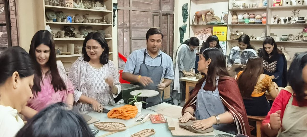 We all had a wonderful time creating our own nameplates with clay during a fun and engaging workshop at school conducted by Narender Sir. My gratitude to our mentors for organising  such workshop  that sparked creativity and joy