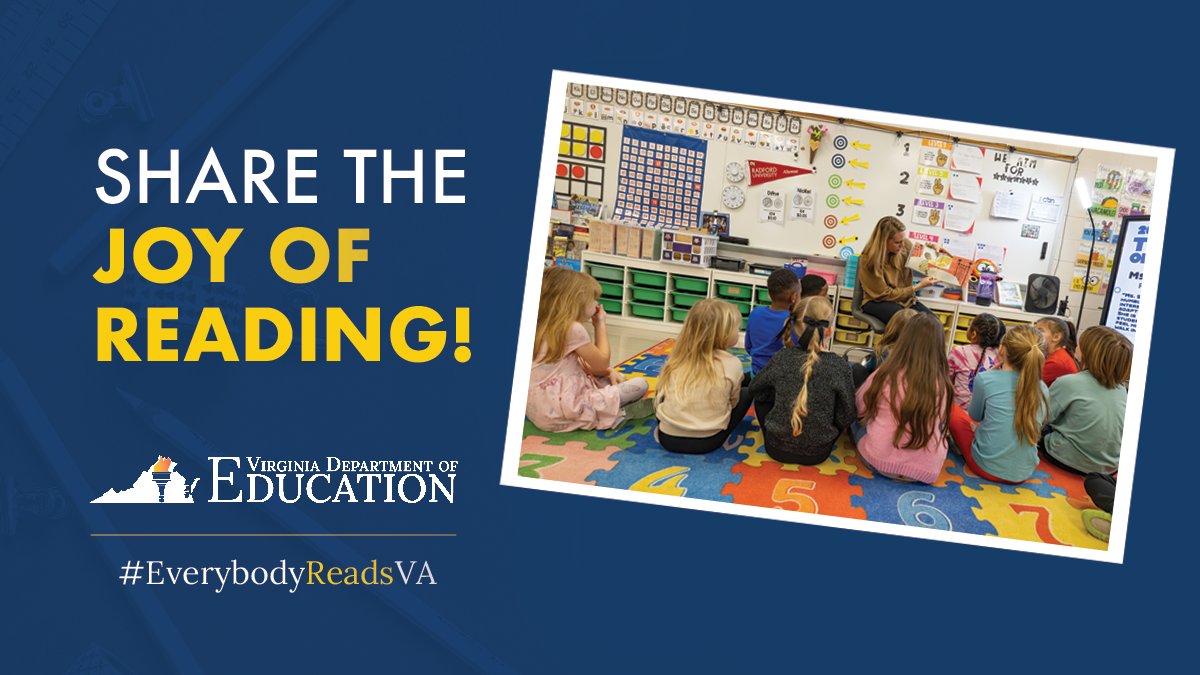 Sharing the joy of reading with students, educators can empower them to become confident readers, critical thinkers and cultivate a lifelong love of learning. #EverybodyReadsVA