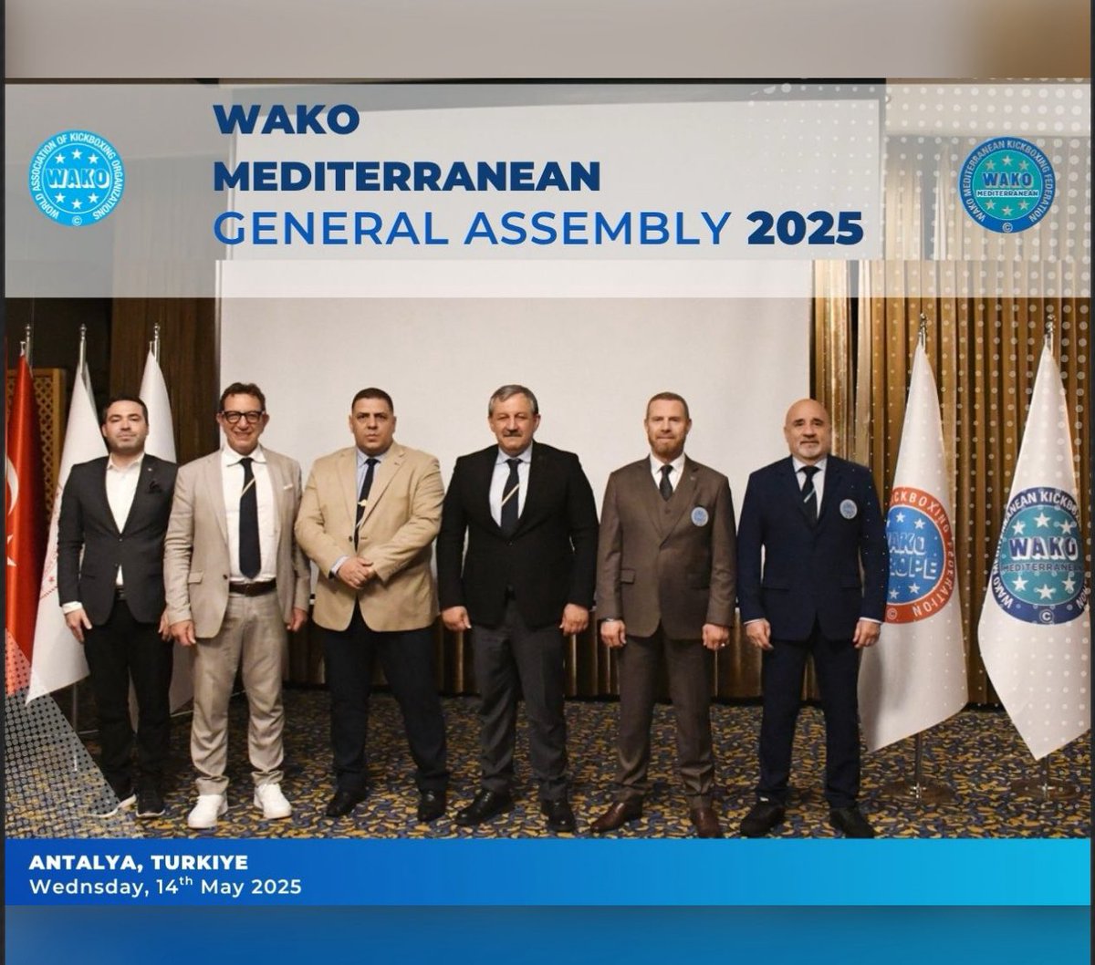 The WAKO Mediterranean federation held its General Assembly in Antalya, Turkiye, bringing together representatives to discus key developments and future plans.