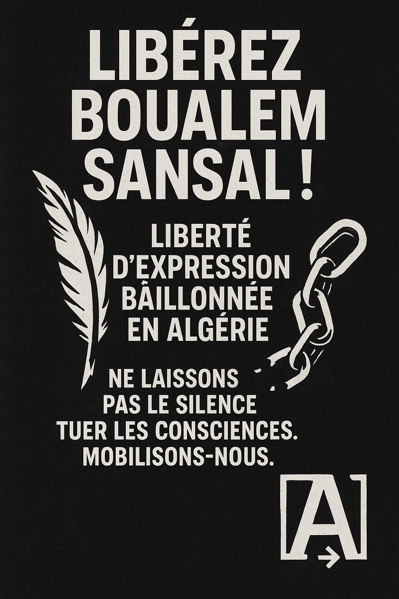 Mohamedapostat's tweet image. #LibérezSansal
#BoualemSansal
#LibertéDexpression
#FreeSpeech
#CensureAlgérie