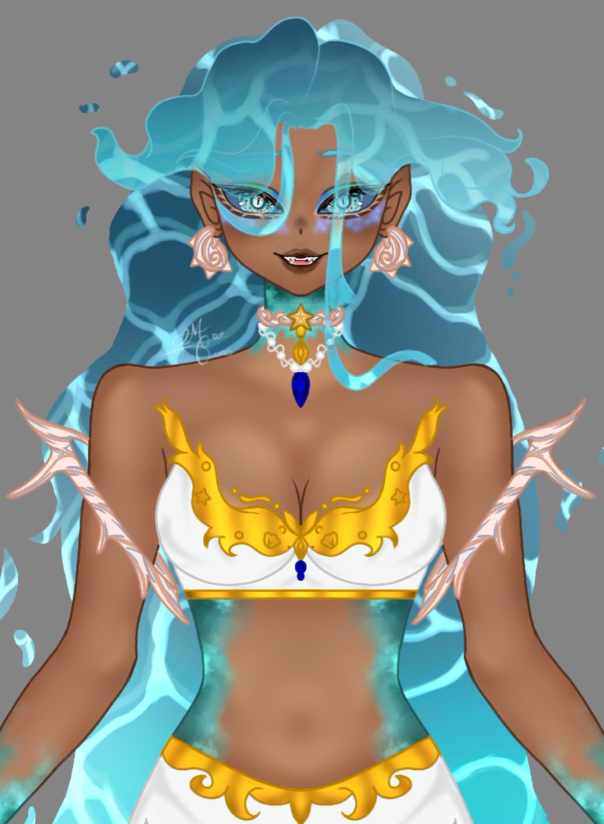 mar_oceanis's tweet photo. EU TERMINEI!!! 
Minha OC ai🌊🐚

❤️+🔁+💬
#oc #originalcharacter #ocart #art https://t.co/Nes1f4j63N
