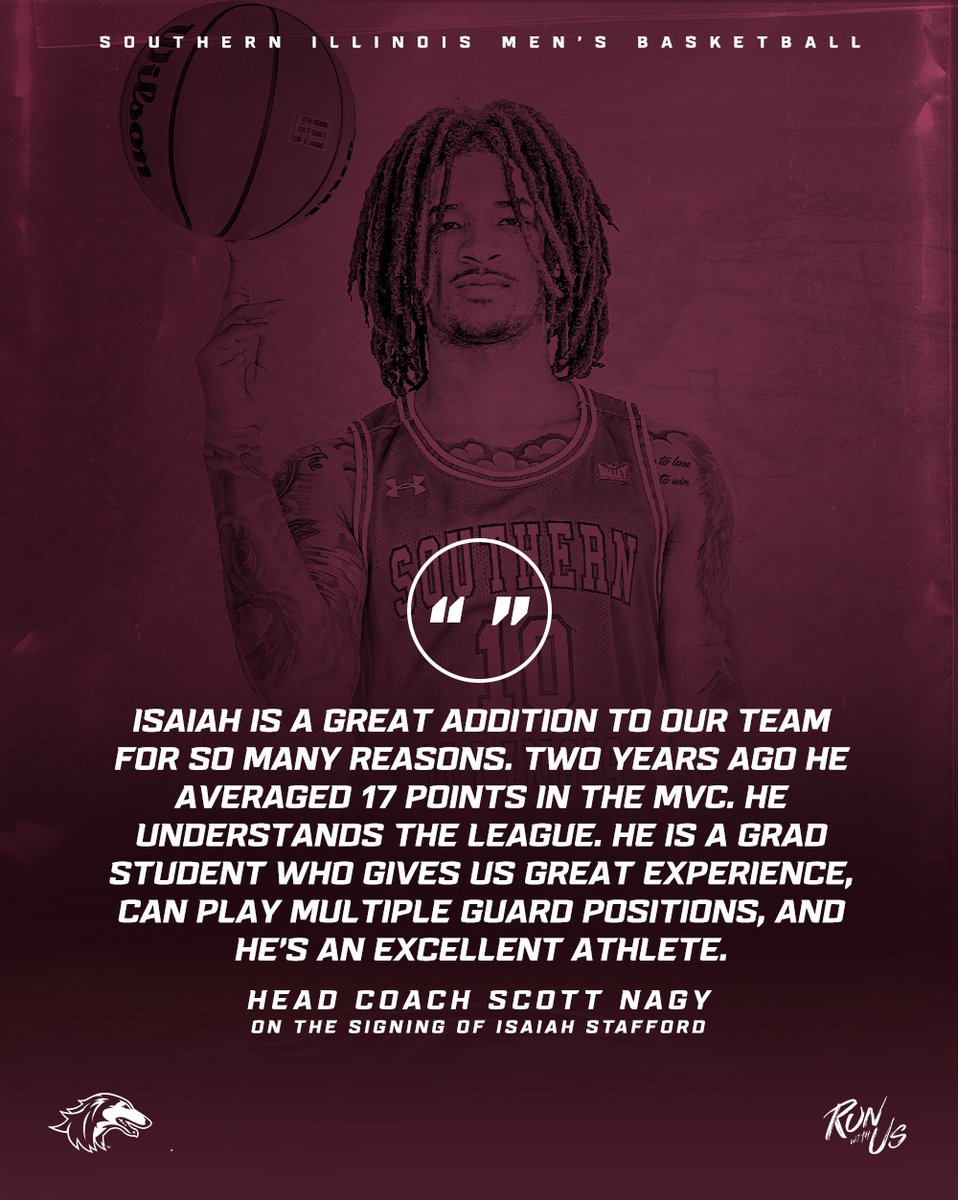 Saluki Basketball (@siu_basketball) on Twitter photo ๐พ๐ค๐ง๐ฅ๐ค๐ง๐๐ฉ๐ ๐๐ฃ๐ค๐ฌ๐ก๐๐๐๐ ๐ค๐ ๐ฉ๐๐ ๐๐๐พ ๐ง
<a href="/FlexGodZai/">Isaiah Stafford</a> | #RunWithUs ๐พ๐ค๐ง๐ฅ๐ค๐ง๐๐ฉ๐ ๐๐ฃ๐ค๐ฌ๐ก๐๐๐๐ ๐ค๐ ๐ฉ๐๐ ๐๐๐พ ๐ง
<a href="/FlexGodZai/">Isaiah Stafford</a> | #RunWithUs