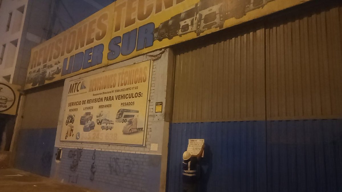 👉 SUTRAN (<a href="/sutranperu/">SUTRAN PERÚ</a>) cerró centro de inspección técnica vehicular en Independencia
bit.ly/4de7BVU