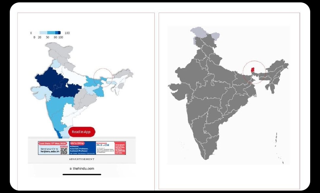Aziz_Rehman1011's tweet image. First, Sikkim disappears from The Hindu’s map. Now silence from the authorities. Has the Indian government quietly agreed to give Sikkim to China? The people deserve clarity—not cartographic betrayal. #Sikkim #IndiaChina #MapControversy #LCDLFAllStars #LOrealParisCannes