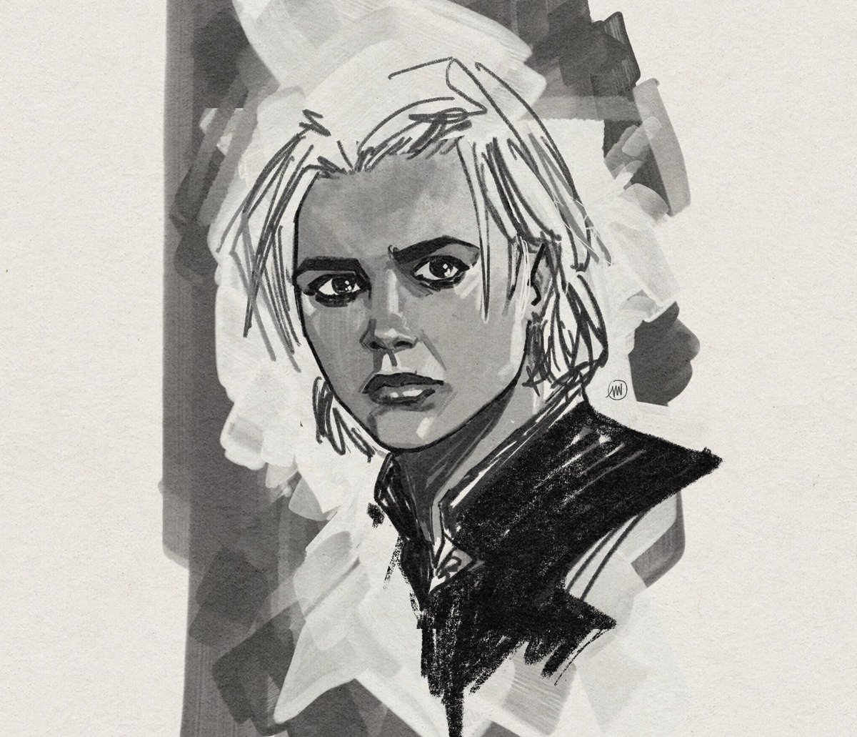 A little Yelena sketch. 
Thunderbolts* is really good, y’all.