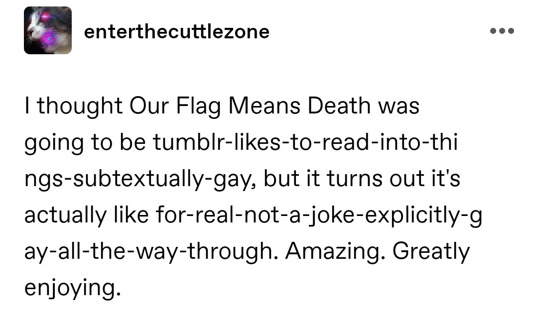 lioncourtera's tweet image. i love seeing people discover our flag means death