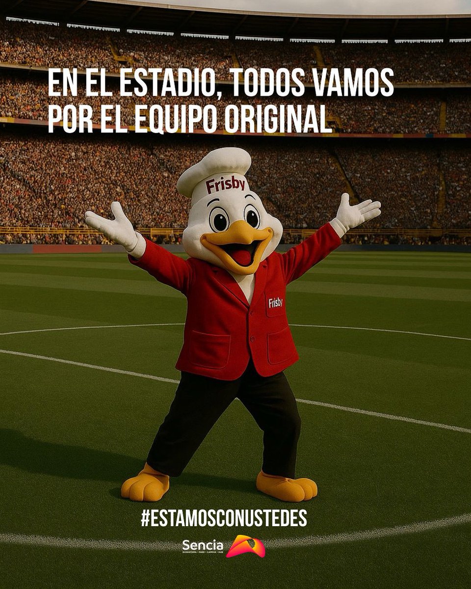 Sencia (@senciabogota) on Twitter photo En el estadio 🏟️, todos vamos por el equipo original 🍗, vamos por <a href="/frisbylohace/">Frisby S.A.</a> . #EstamosConUstedes #YoTeApollo En el estadio 🏟️, todos vamos por el equipo original 🍗, vamos por <a href="/frisbylohace/">Frisby S.A.</a> . #EstamosConUstedes #YoTeApollo