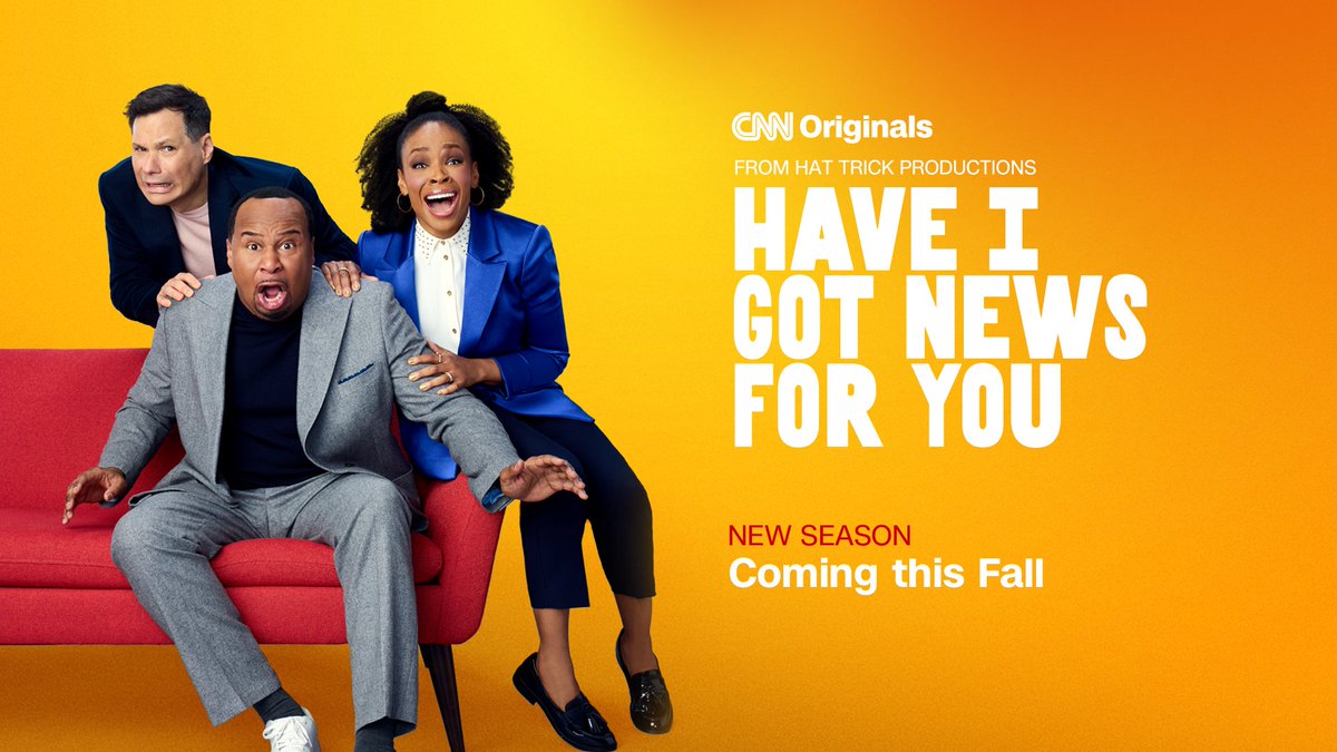 CNN has renewed “Have I Got News For You” for a third season! Roy Wood Jr., Amber Ruffin and Michael Ian Black will be back on @HIGNFYUS on Saturday, September 6 at 9pm ET/PT. bit.ly/4diZ2cy