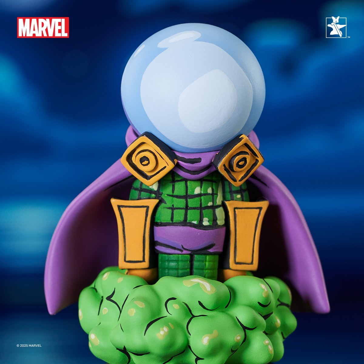 Is it real... or just an illusion? 💨 Emerging from a cloud of green smoke, this 4-inch Mysterio Animated-Style Statue brings quirky villainy to your shelf in perfect comic form. Pre-order yours at bit.ly/MYSTERIO_SY.

#MarvelComics #Mysterio #AnimatedStyleStatue