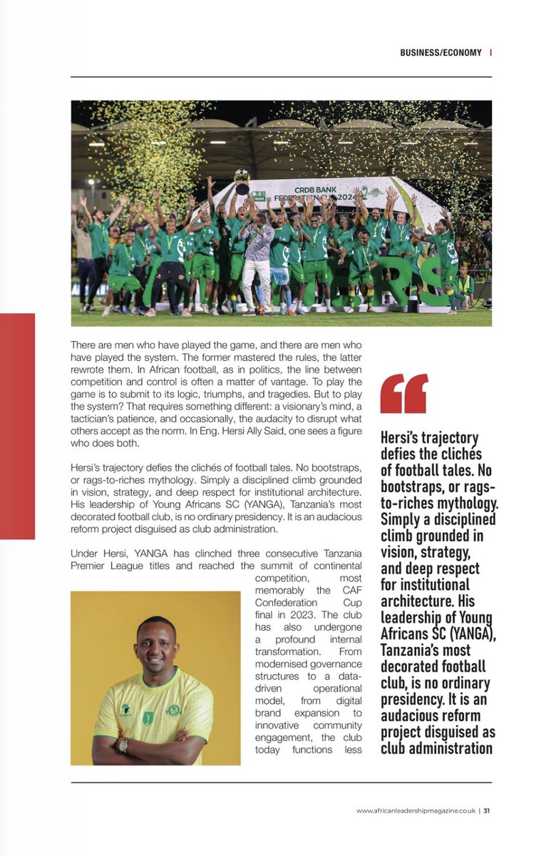 Caamil8's tweet image. Honored to be featured in African Leadership Magazine!
Grateful for this incredible platform that showcases the brilliance and resilience of African leaders.
Together, we inspire change and drive progress on a global scale. Let’s keep shining bright!
@AfricanLM