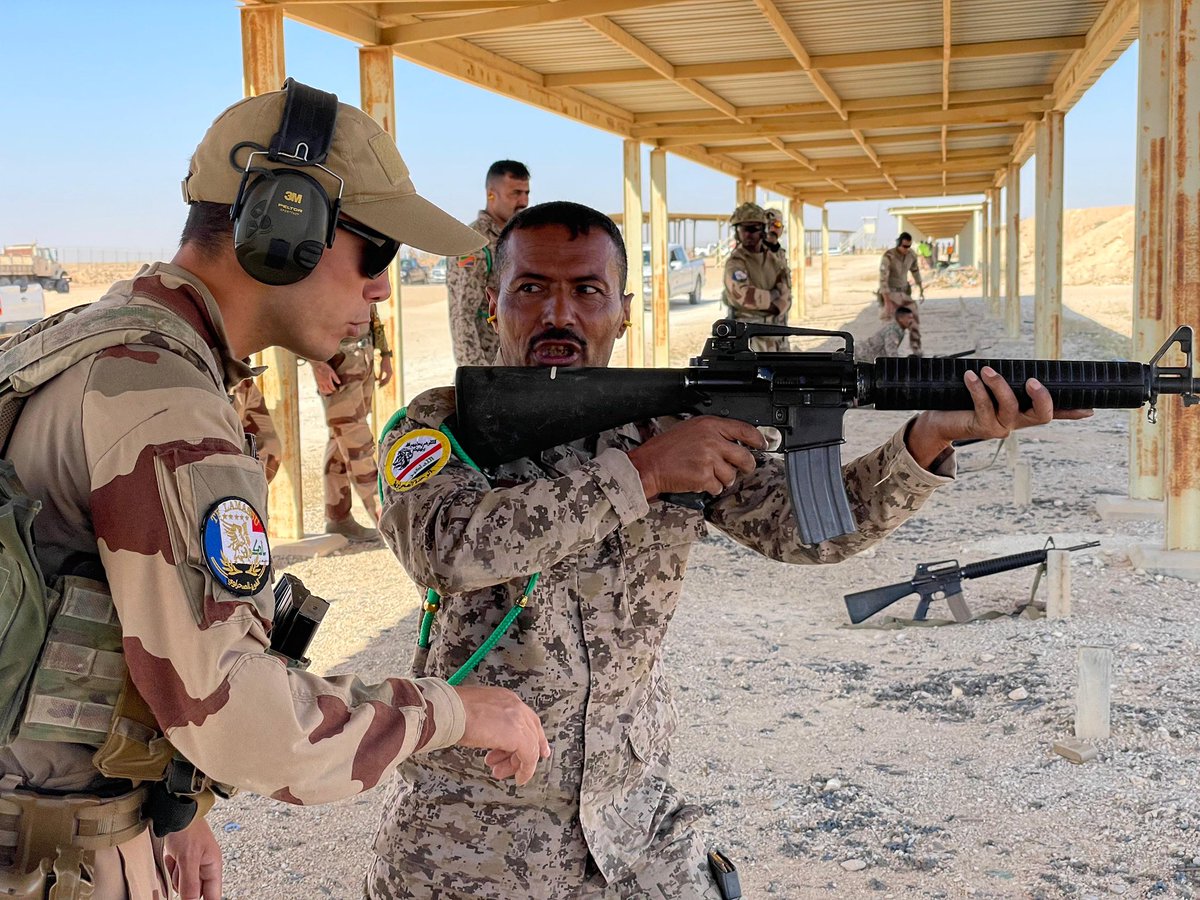 📍Iraq | Ongoing training of the 5th Desert Battalion 🇮🇶

➡️ Combat drills, live fire exercises, first aid, and counter-IED training.

➡️ Sharing knowledge and expertise in desert operations between Iraqi and French partners 🇮🇶🇫🇷, in support of regional stability and the fight