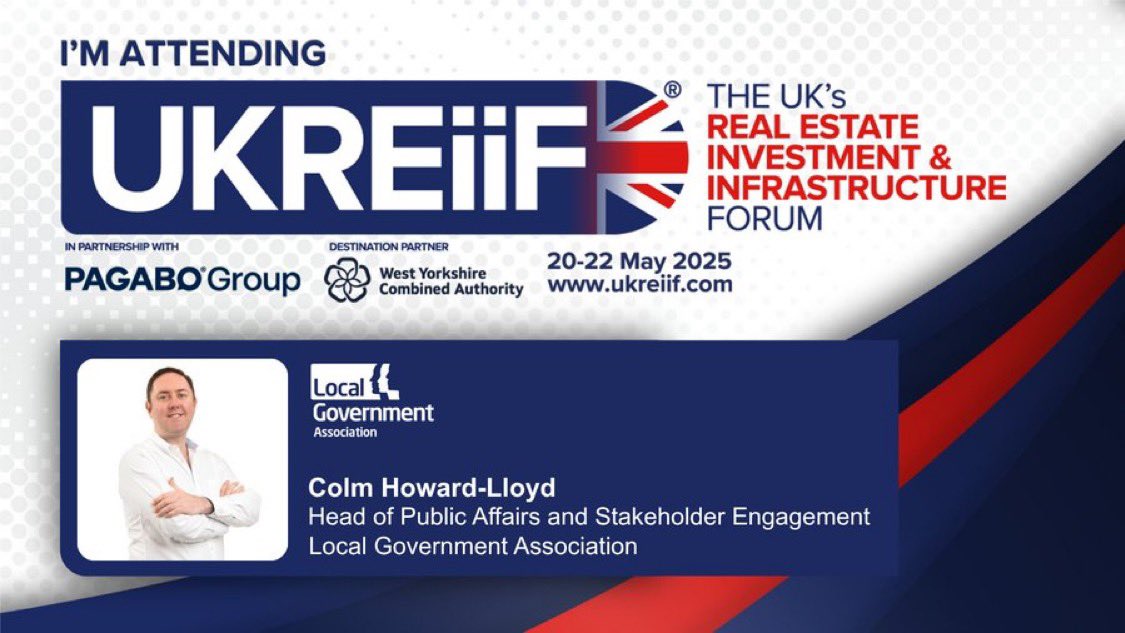 I will be at #UKREiiF next week in Leeds. 

If you are too, let me know if you'd like to catchup.
