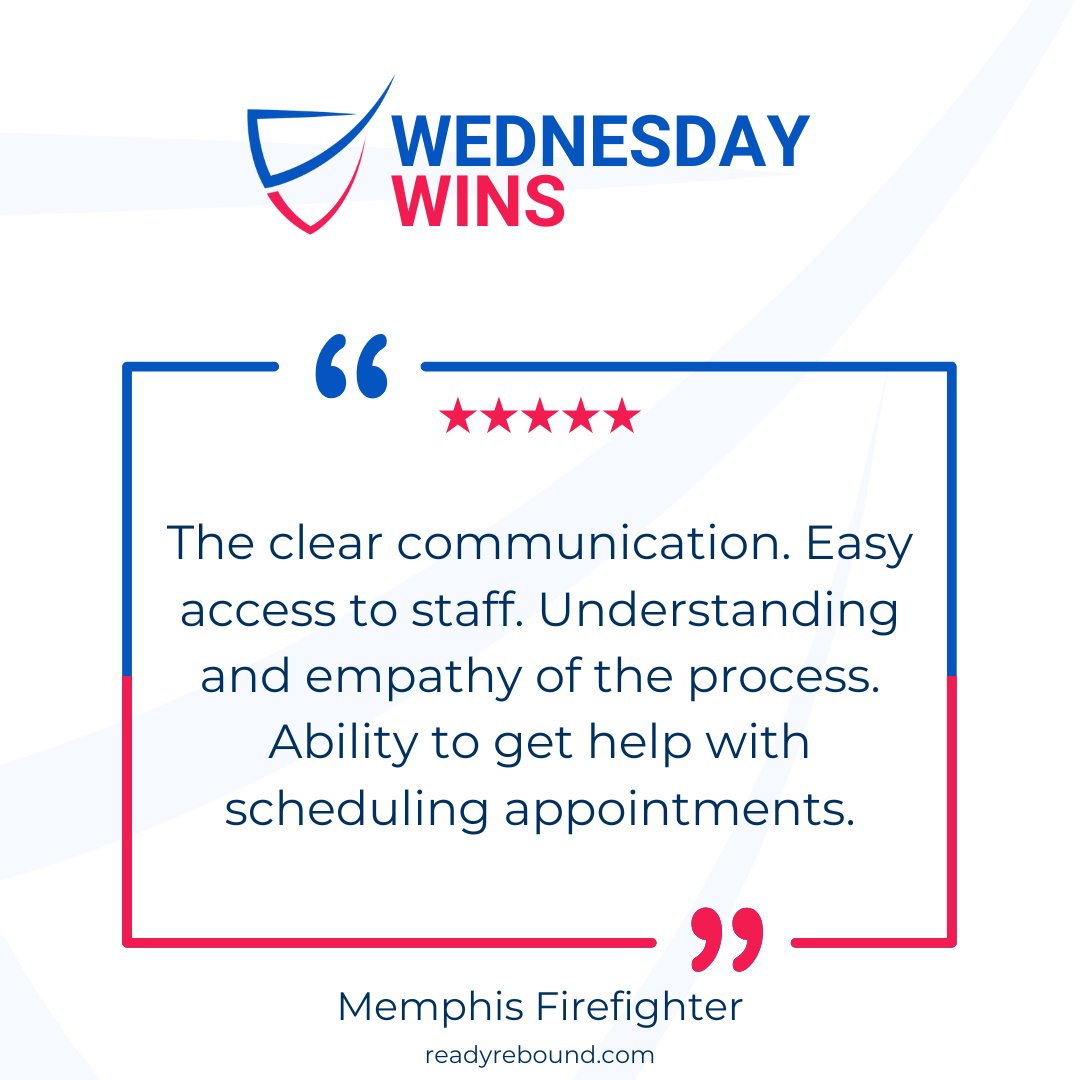 Another Wednesday Win  🙌

This is what support should feel like — simple, compassionate, and always one step ahead.

#ReadyRebound #WednesdayWin #InjuryRecovery #FirstResponders