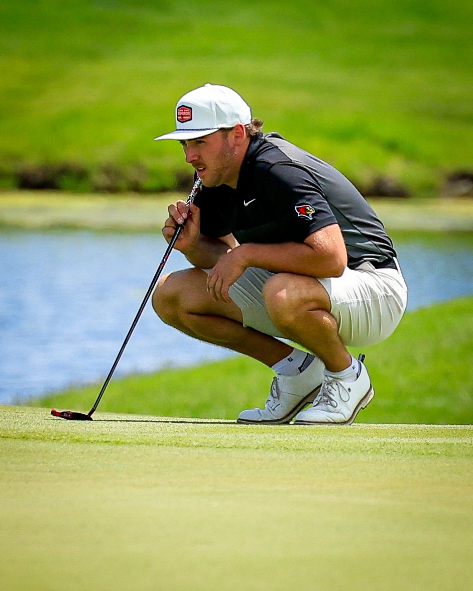 Alex McCulla opened his round with a birdie on the par-five first hole, and the Redbirds are four shots behind fifth place early in the final round.