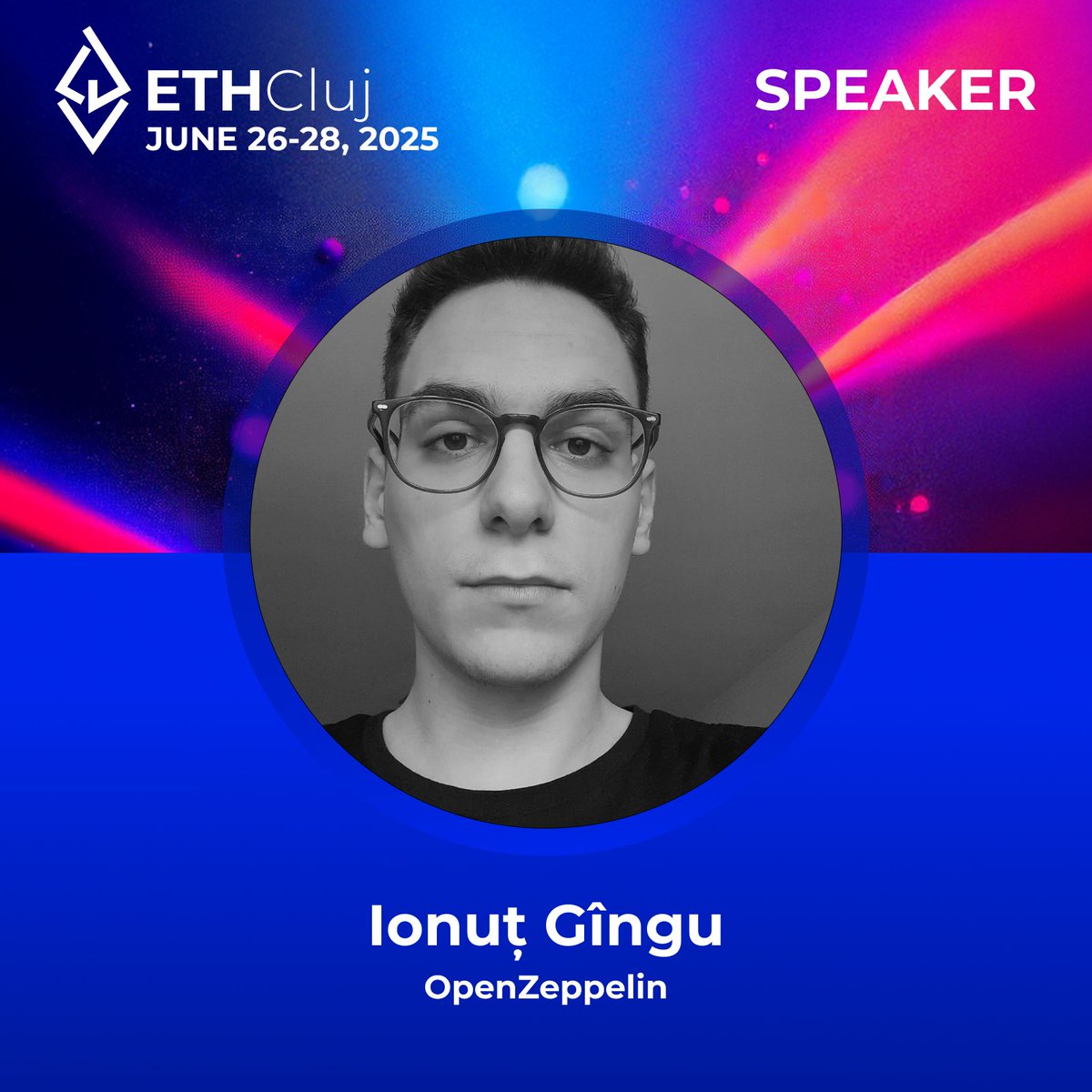 ETHCluj (@ethcluj) on Twitter photo Warmly welcoming to #ETHCluj speakers lineup Ionut Gingu👏
Blockchain Security Researcher <a href="/OpenZeppelin/">OpenZeppelin</a>, he is passionate about problem solving, optimizations & technology. Former FinTech C++ backend engineer, turned Blockchain Developer & now auditor.
🎟️ app.moongate.id/e/eth-cluj-2025 Warmly welcoming to #ETHCluj speakers lineup Ionut Gingu👏
Blockchain Security Researcher <a href="/OpenZeppelin/">OpenZeppelin</a>, he is passionate about problem solving, optimizations & technology. Former FinTech C++ backend engineer, turned Blockchain Developer & now auditor.
🎟️ app.moongate.id/e/eth-cluj-2025