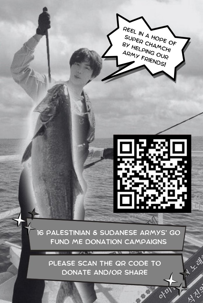 cloudwolfarmy's tweet image. For anyone going to BTS events (esp Jin) and/or around the concert venue(s), I made this printable fanmade PC design in color and b&amp;amp;w to help share Palestinian and Sudanese ARMYS' GFMs!

It can also be shared via airdrop and the likes

Pls dm for more quality

#Jin_Echo
#jin_tour