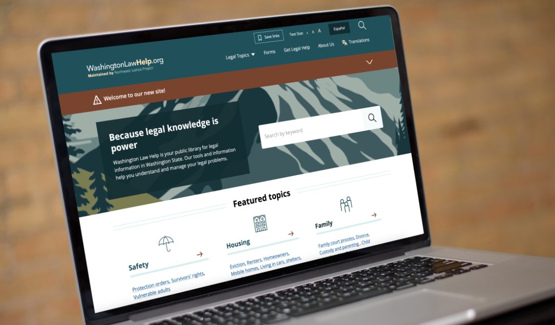The new washingtonlawhelp.org is live! We partnered with Northwest Justice Project to build a faster, more accessible site with smart search, audio content, multilingual forms. Proud to support access to justice!  #LegalAid #Drupal #Accessibility