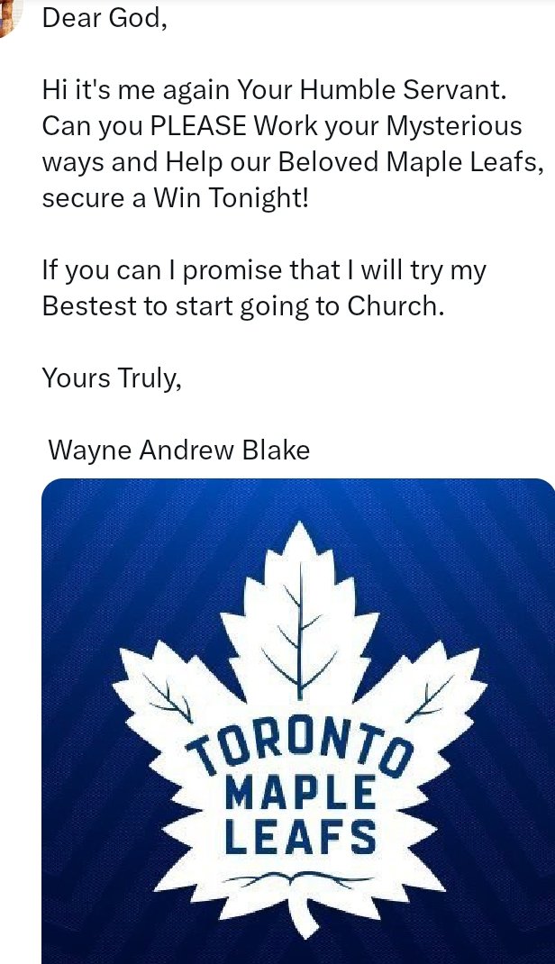 GlamaWayne's tweet image. #TorontoMapleLeafs 
Every lil bit HELPS!! 
    GO LEAFS GO!!!