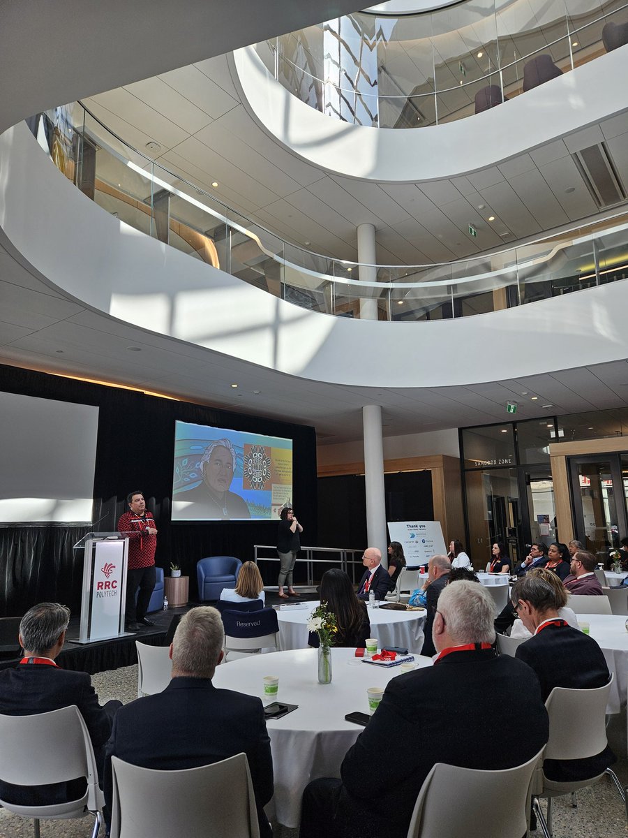 Polytechnics Canada (@polycan) on Twitter photo "Indigenous education is about 'and' not 'or' " says Dr. Niigaan Sinclair, speaking about the significance of reducing barriers to education and developing talent within Indigenous communities.
Thank you once again to our opening keynote speaker, <a href="/Niigaanwewidam/">Niigaan Sinclair</a> ! "Indigenous education is about 'and' not 'or' " says Dr. Niigaan Sinclair, speaking about the significance of reducing barriers to education and developing talent within Indigenous communities.
Thank you once again to our opening keynote speaker, <a href="/Niigaanwewidam/">Niigaan Sinclair</a> !