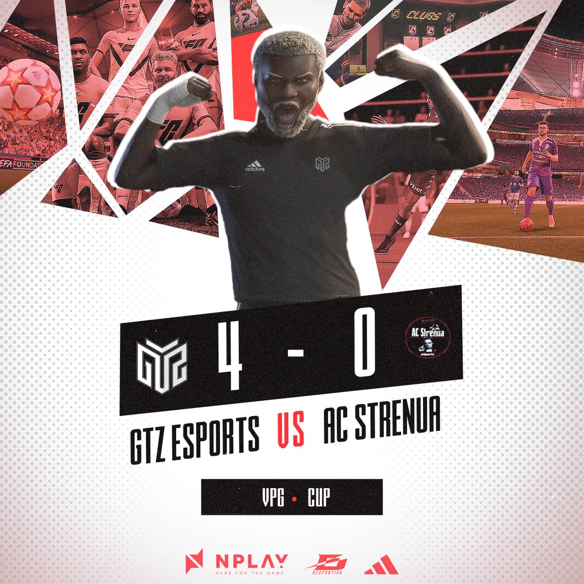 E temos resultados de competição em EAFC Clubs da noite anterior 🏆

👉 <a href="/VPGPremier/">VPG Esports Premier</a> 
🆚: <a href="/APOELFCEsports/">APOEL FC Esports</a> 
📊: 1-4 ❌
🆚: <a href="/InsaneGamingXI/">Insane Gaming</a> 
📊: 2-1 ✔️
🆚: <a href="/CunningFoxesPL/">CunningFoxes</a> 
📊: 0-0 ⚖️

👉 <a href="/OfficialVPG/">Virtual Pro Gaming</a> 
🆚: <a href="/ACStrenuaUK/">AC Strenua UK</a> 
📊: 4-0 ✔️

GG WP 👊

#RespectAllFearNone