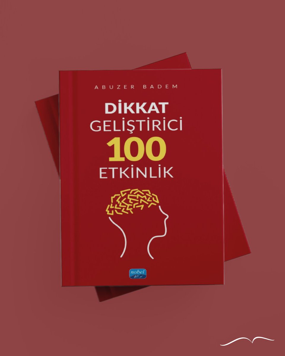 "Dikkat Geliştirici 100 Etkinlik" kitabı, dikkatinizi artırmak ve odaklanma becerilerinizi güçlendirmek için pratik ve etkili yöntemler sunuyor.

nobelyayin.com/kitap_21557.ht…