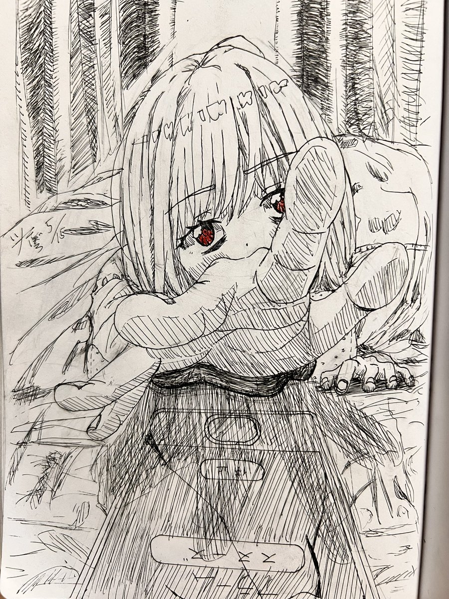 Ekakusoboro's tweet image. 更新遅くてすみません。アカネ様描きました。